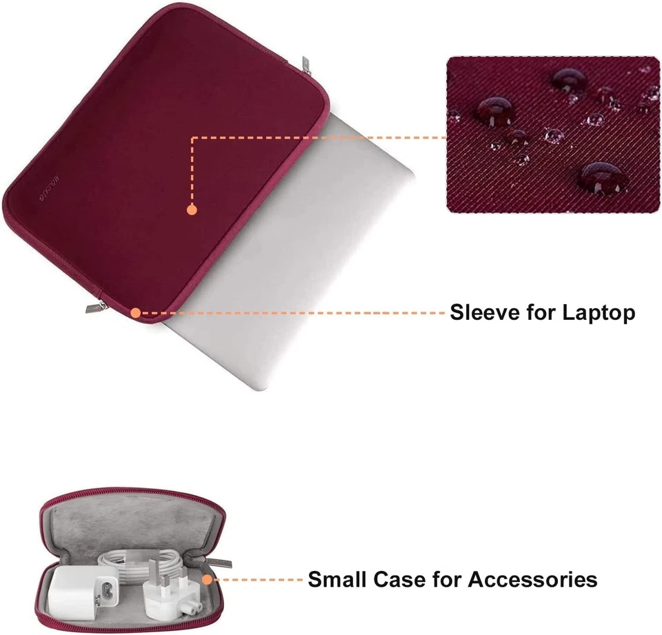 Sleeve Case for Laptop Neoprene 13-13.3  Inch case Carry Small Bag MacBook Pro - Image 3 of 4