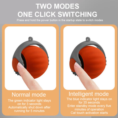 Cat Interactive Ball Toys Rechargeable Pet Electric Toy Smart Automatic Teaser - Picture 9 of 16