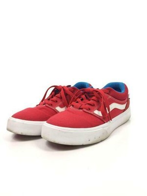 red low cut vans