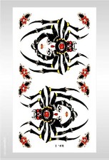 Halloween spider girl temporary tattoo waterproof tattoo