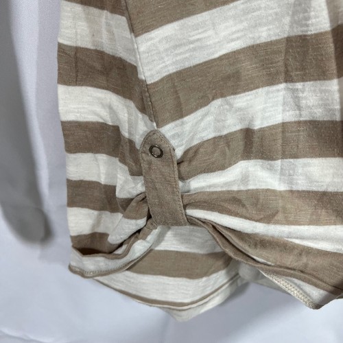 French Laundry Women's Pullover Sweatshirt Hoodie Poly Blend Striped Size Large - Picture 6 of 9