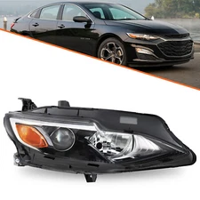 For 2019-2024 Chevy Malibu Halogen Headlight w/ Bulbs Right Passenger Side 19-24