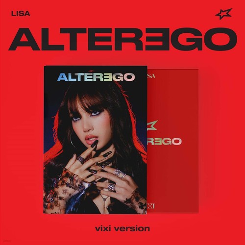LISA BLACKPINK Album [Alter Ego] Photobook vixi Ver. CD+Book+P.Card+Sticker+Gift - Afbeelding 1 van 2