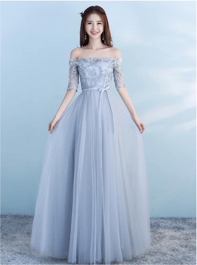 Babyonline Women’s Lace Chiffon Bridesmaid Dress – Long Formal Gown, Sleeveless, A-Line, For Wedding Guest, Prom, Evening Party - View #11