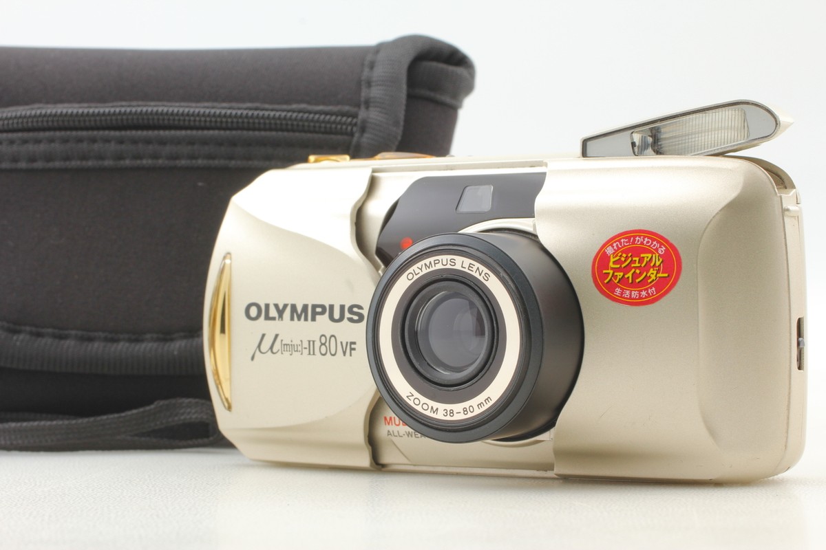 OLYMPUS mju μ ii 80 VF MINT w/CASE] Olympus Mju μ II 80 VF Point & Shoot 35mm film