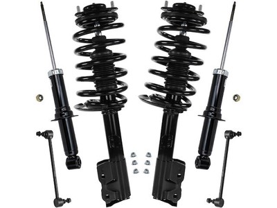 For Compass Shock Strut Coil Spring Sway Bar Link Kit Detroit Axle 93913DDKS