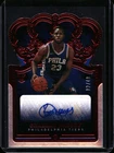 2021-22 Crown Royale Charles Bassey Rookie Crown Autographs Red Auto RC #02/49