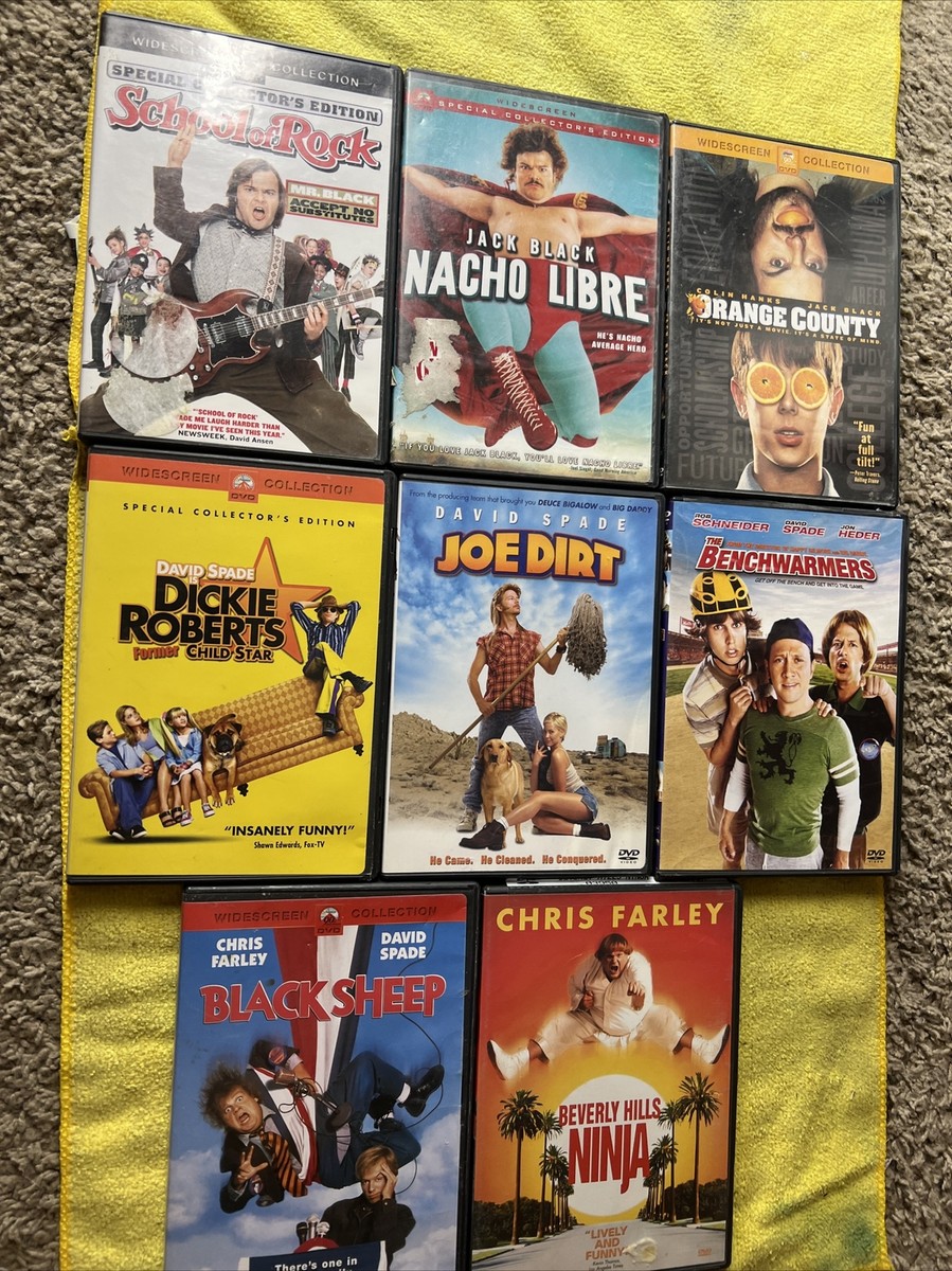 8 Chris Farley David Spade Jack Black Dvd Joe dirt black sheep
