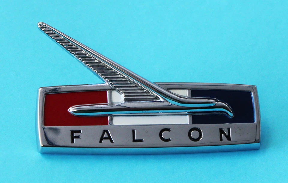 Новый! 1964 Ford Falcon хром переднее крыло эмблемы пара слева, справа  - Изображение 2 из 4
