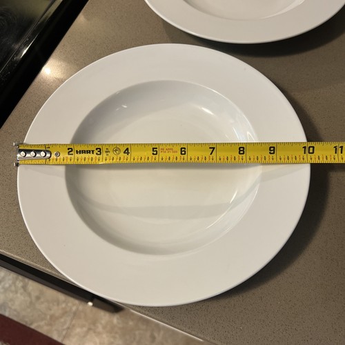 (4) IKEA 365+ Susan Pryke 10” Pasta Soup Dessert Salad Bowls Solid White - Picture 3 of 9