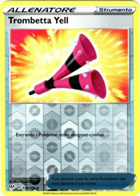 Horn TROMPETE YELL 173/189 Reverse - ITA MINT - Pokémon DUNKLE FLAMMEN