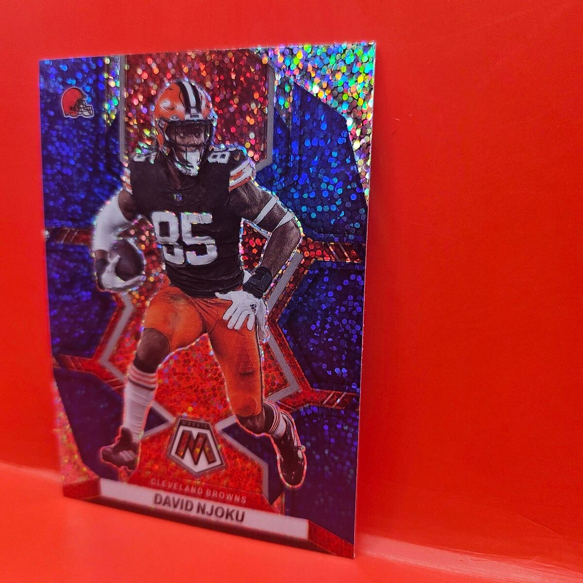 2022 Panini Mosaic - David Njoku #48 Blue Sparkle Prizm for 2022 Panini Mosaic - David Njoku #48 Blue Sparkle Prizm for
