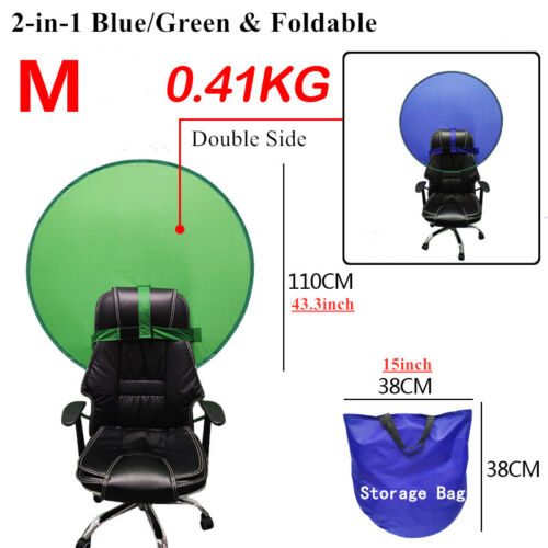 Blue Green Backdrop Round Photography Background Screen Chair Photo Video Studio - Picture 16 of 18