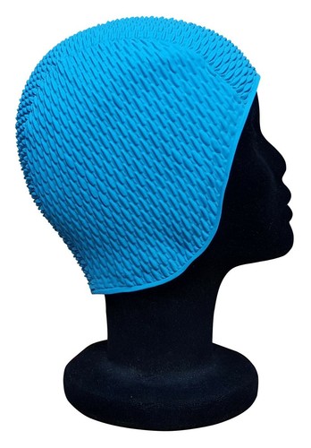 CHEX Como Gofres Burbuja Liso Liso Un Color Damas Clásico Retro Sombrero de Natación - Imagen 39 de 47