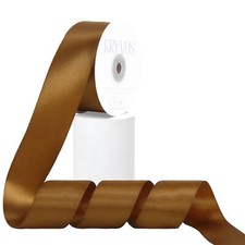 Antique Gold Satin Ribbon Double Faced 1-1/2 Inch X 25 Yards Antique Gold Rib...