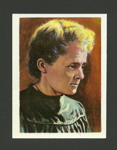 Madame Marie Curie Scientist Vintage Spanish Card BHOF - Picture 1 of 2