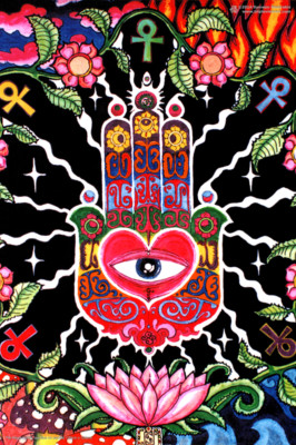 POSTER UV Blacklight Fluorescent Glow-In-The-Dark Psychedelic Psy Goa Trance Art