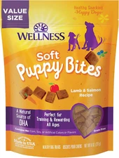 Wellness Soft Puppy Bites Natural Grain-Free Treats for Training, Dog Treats wit