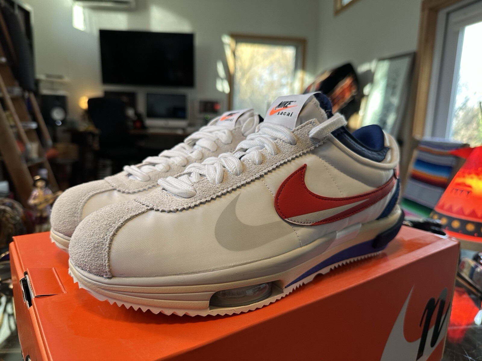 SACAI X NIKE Nike X Zoom X Sacai Cortez SP DQ0581 100 Uomo TG 14 Forrest Gump NUOVE! DS!
