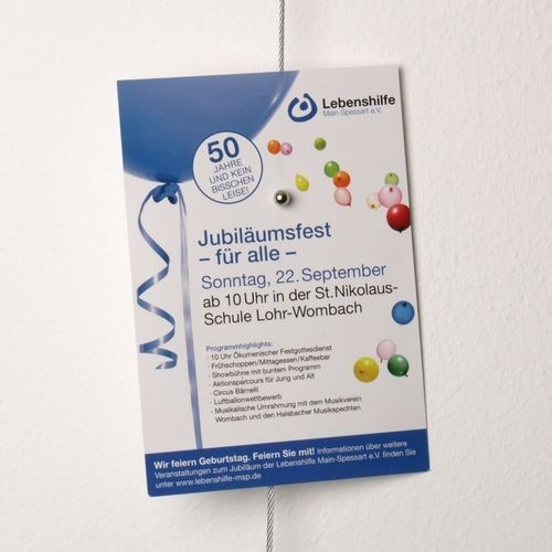 Fotoseil/Fotoleine & Magnete mit Schlaufe,Tongewicht, 200 cm - Edel - Deko - - Bild 7 von 8
