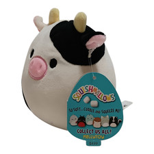 New Squishmallows Kellytoy Connor the Cow Plush Toy with Tags