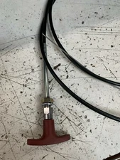 Heavy duty  choke Cable   with Red T Handle 10 ft length                 