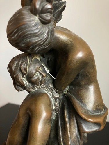Gruppo romantico tedesco bronzo del XIX secolo - Foto 16 di 22