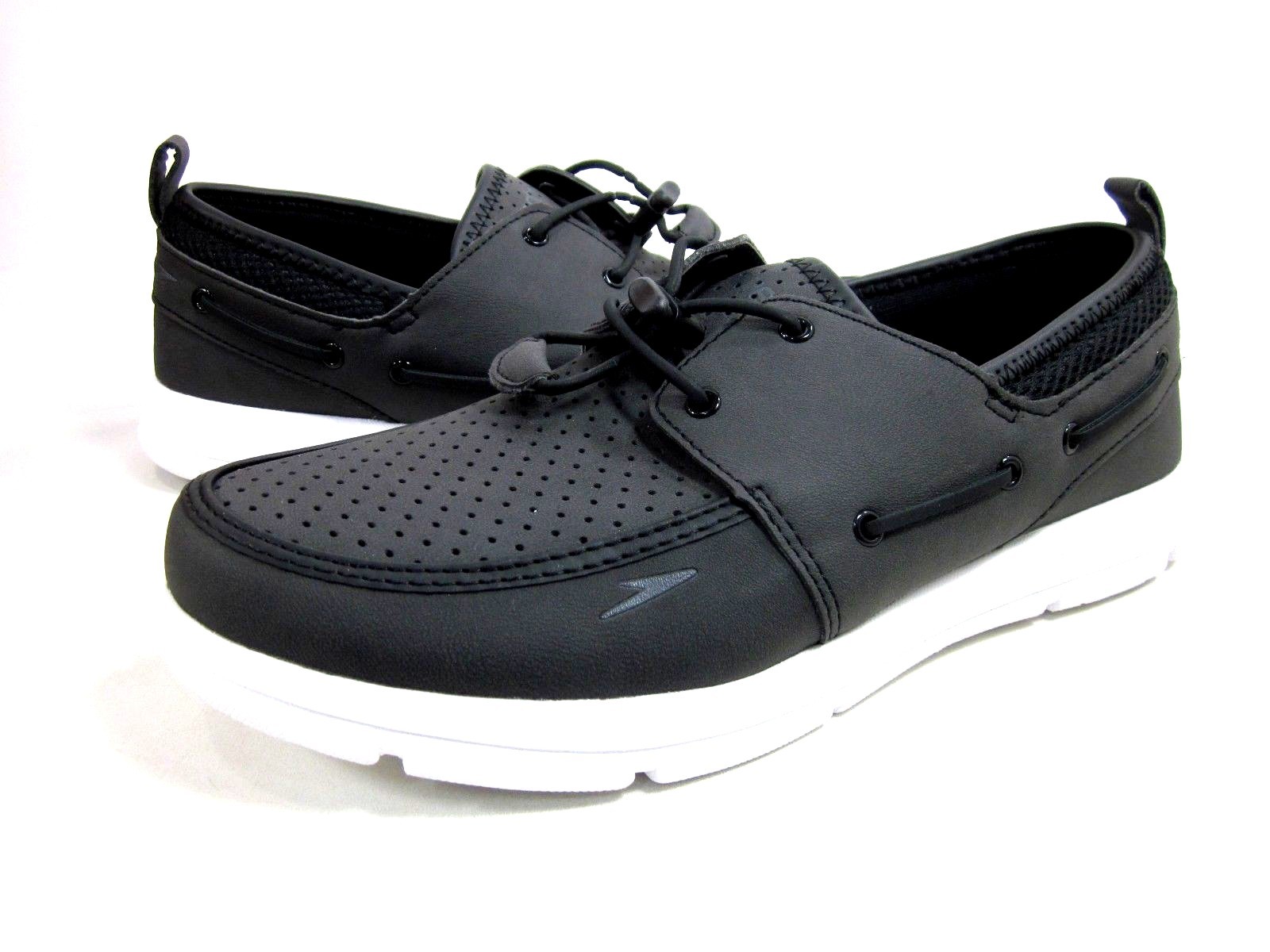 Speedo Mens Water Port Boat Dock Shoes - Size 8 - Black