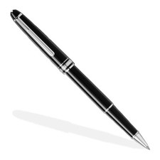 Montblanc. Meisterstuck Classique Platinum Rollerball Black Bespoke gift