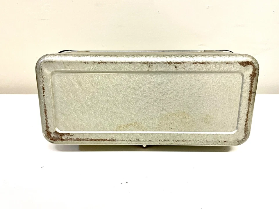 Caja de cerradura Excelsior 1964 vintage Stamford Conn caja de aparejos de metal sin llave Foto 2 de 4