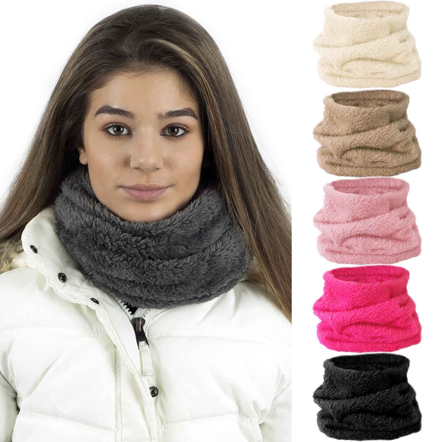 snood fleece scarf