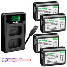 Kastar Battery LCD Dual Charger for Sony NP-FW50 Sony NEX-5 NEX-5N NEX-5R NEX-5T