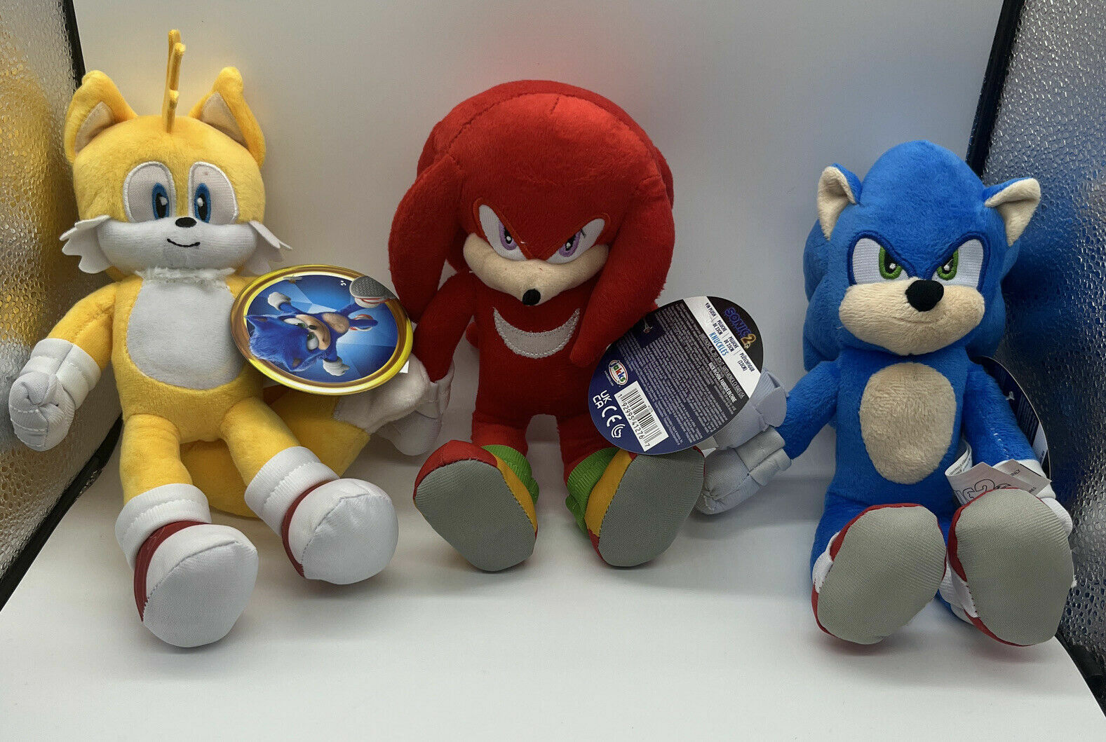  Sonic The Hedgehog 2 The Movie Plush Figure Collection Sonic  Tales Knuckles (Tails (9 inch))