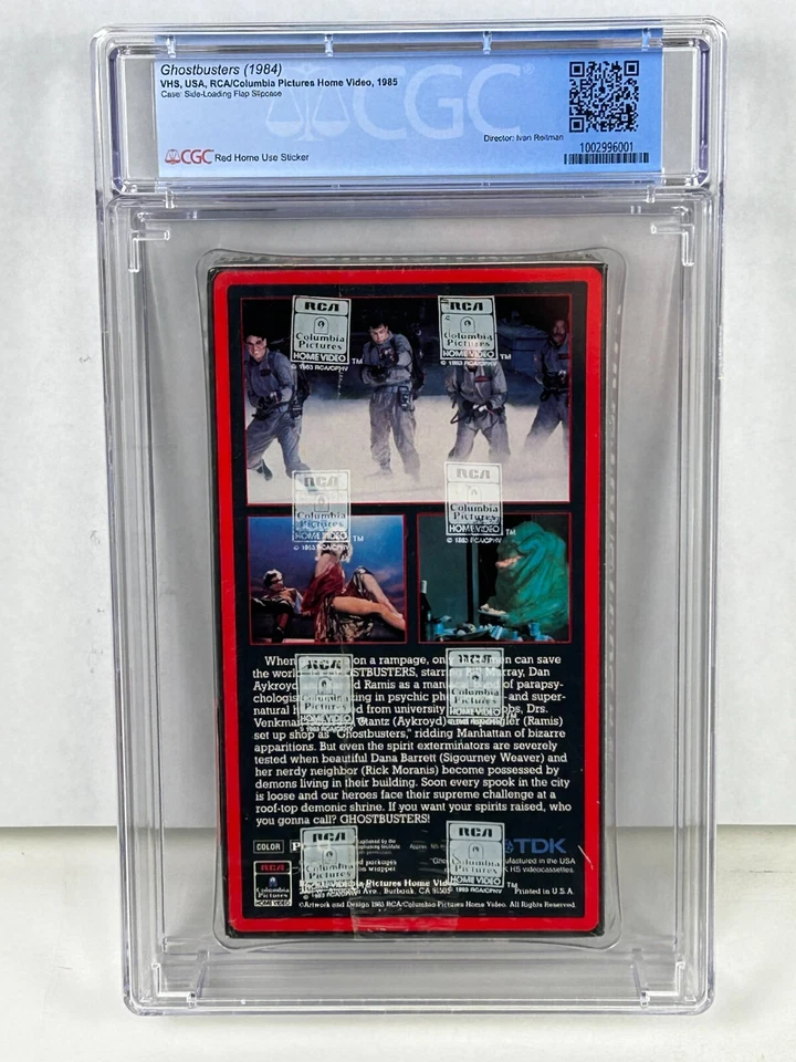 Ghostbusters (VHS, 1985) First Release CGC 9.6 Sealed A+ SLF Slipcase Embossed Foto 2 de 4