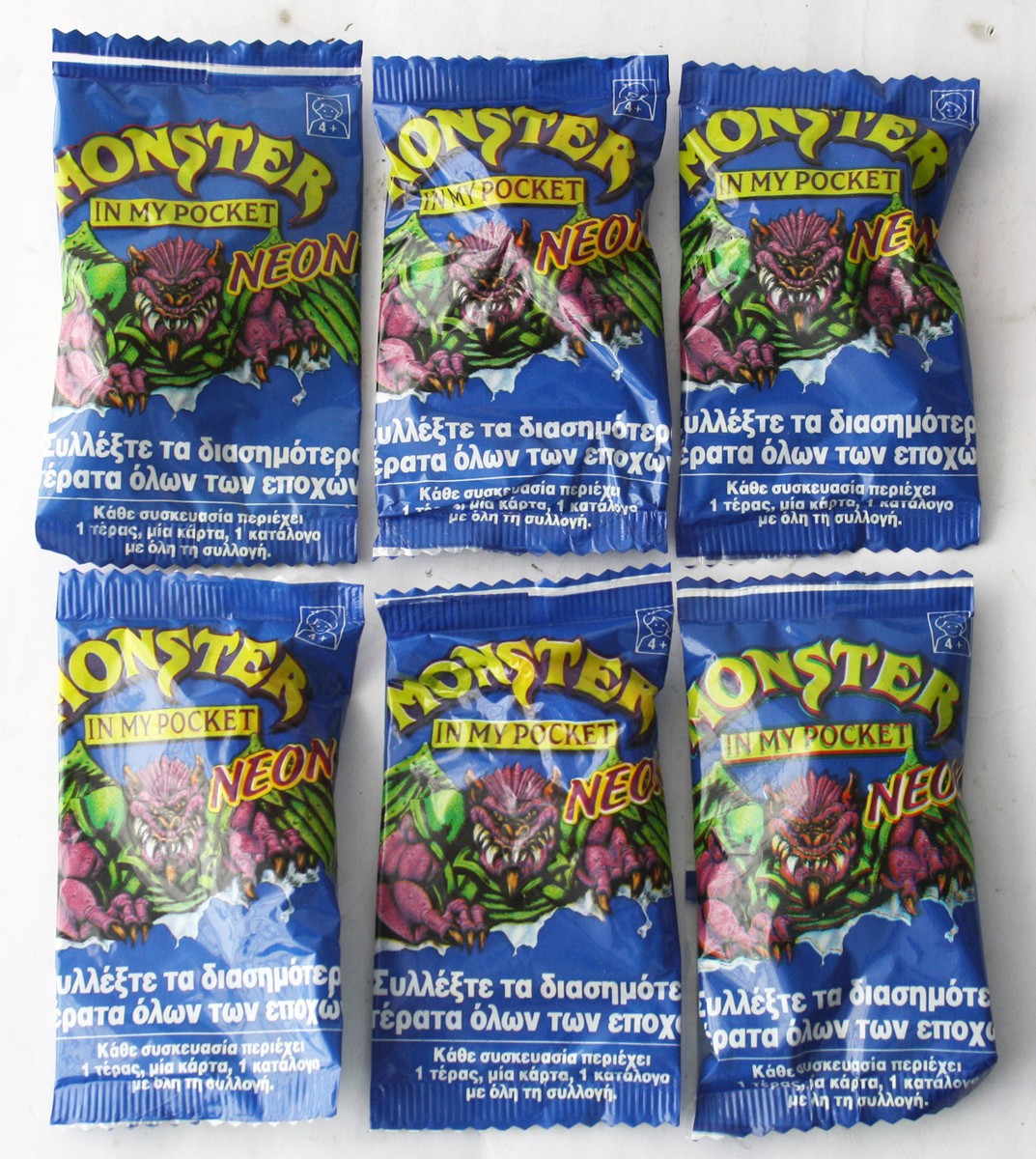 1X RARE VINTAGE 1992 MONSTER IN MY POCKET NEON SERIES 1 MIMP GREEK