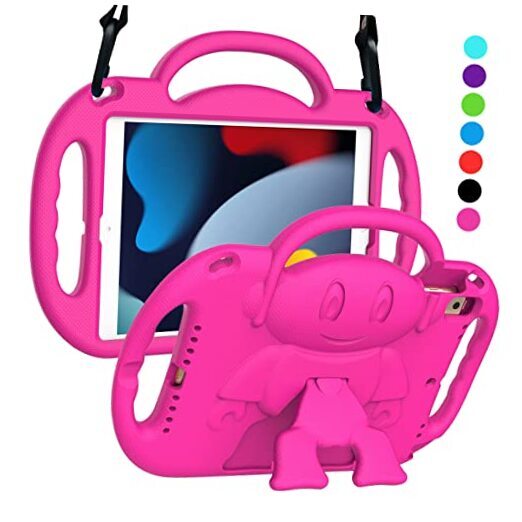 Kid-Proof iPad 10.2 Case for 9th/8th/7th Gen - Pink Shockproof Cover-image
