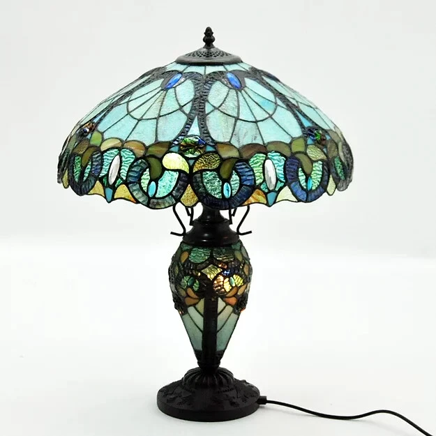 Irish stained cheap glass lamps