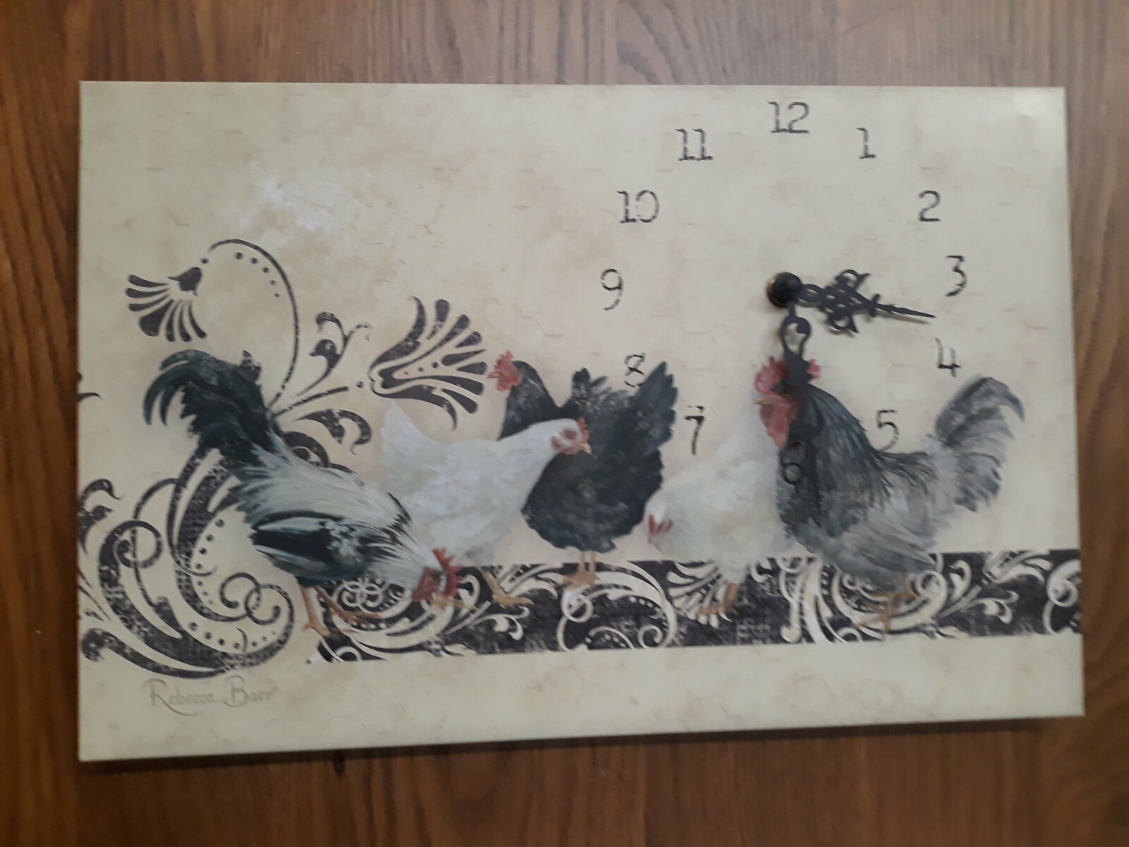 Country Morning wall clock