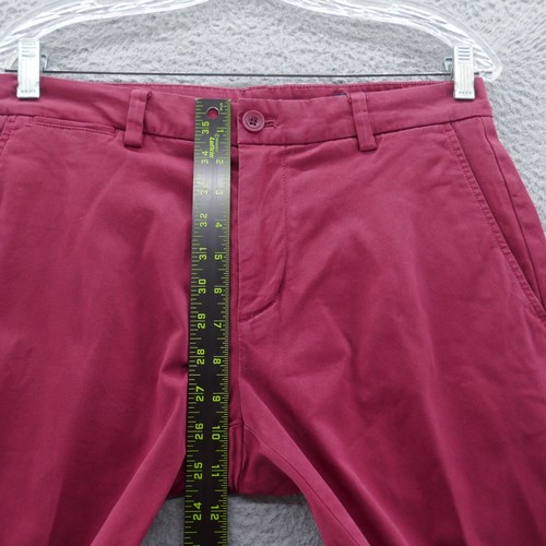 Vineyard Vines Mens Slim Chino Pants 31x32* Red Mid Rise Stretch Twill - Picture 9 of 14
