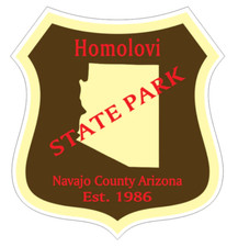4" homolovi arizona state park bumper sticker decal usa made