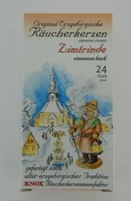 German Made 24 Knox Cinnamon Bark of Erzgebirge Incense Cones for Smokers 
