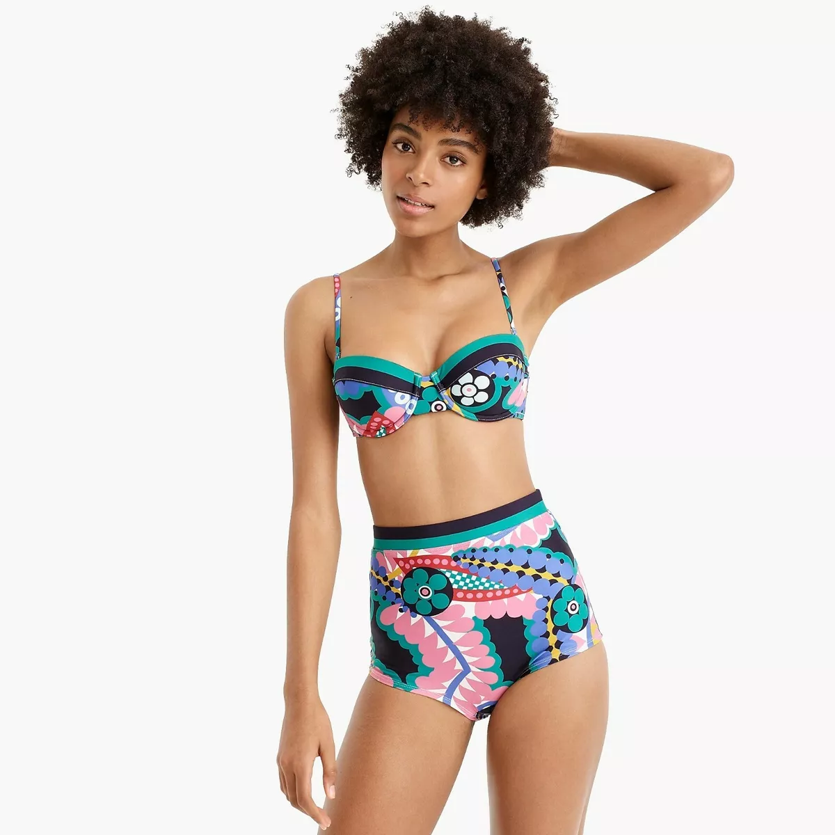 J crew deals high waisted swim