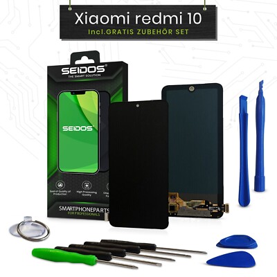 Display für Xiaomi redmi 10 Full HD Bildschirm Touch Screen Schwarz NEU