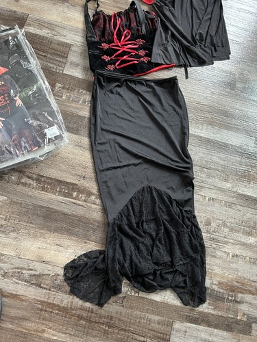 Coquette Sexy Voluptuous Gothic Vampire Costume Womens S/M k3 - Picture 5 of 7