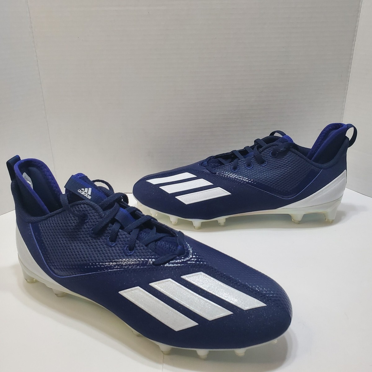 Adidas Adizero Scorch 2 SM Football Cleats Blue White Adidas Adizero Scorch 2 SM Football Cleats Blue White Men main image 3