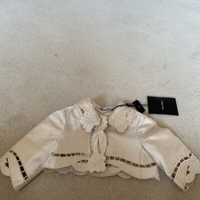 New With Tags Designer Dolce gabbana Girls Silk Jacket Occasionwear 9-12 Months