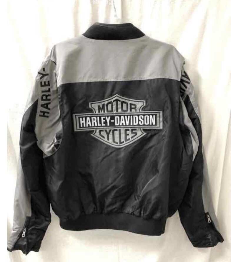 Harley-Davidson Motorcycle Jacket OEM Men's Black & Gray Harley-Davidson Motorcycle Jacket OEM Men's Black & Gray