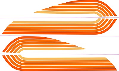 1976 SS SX 125 175 250 ORANGE Tank Decal Kit for AMF Harley | eBay