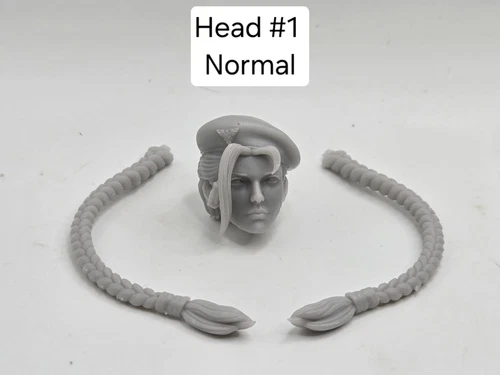 3d Printed Video Game SF CAMMY HEAD #1 1:12 6" GI Joe Classified/Marvel Legend