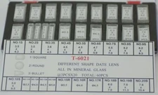 60 pieces set of watch date lens bubbles mineral glass round square bullet shape